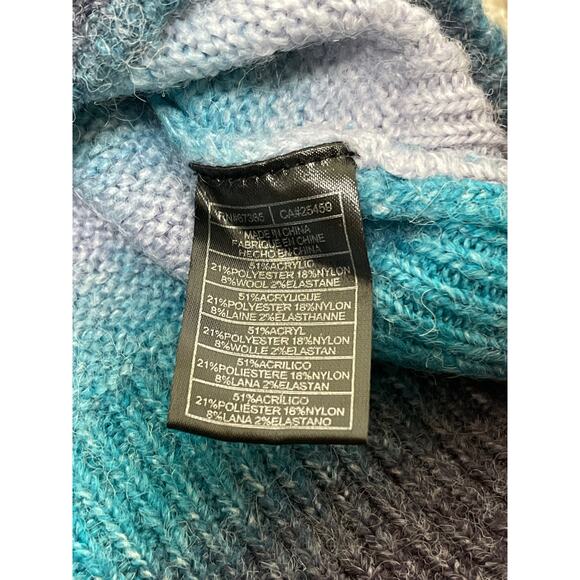 BB Dakota Steve Madden Women's Wool Blend Knit Ombre Pullover Sweater Blue M - Picture 6 of 9